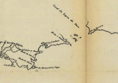 Plano del Estrecho de Fuca 1790