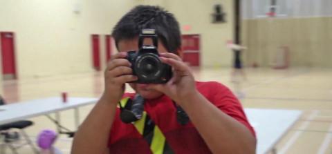 Tsawout First Nation youth videographer
